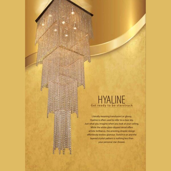 Havells Hyaline Chandelier 16 Lamp E14 Chrome