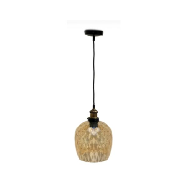 Havells Crystine Pendant Light 1 Lamp E27 Cognac