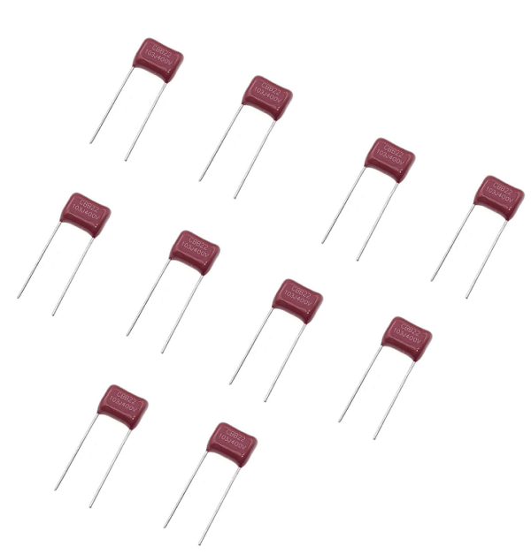 10nF 400V DIP Polyester Film Capacitor (Pack of 10)
