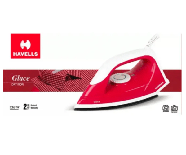 Havells Glaze Dry Iron 750W Ruby - Image 5