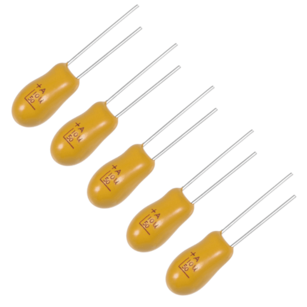 10uF 35V Tantalum DIP Capacitor (Pack of 5) - Image 2