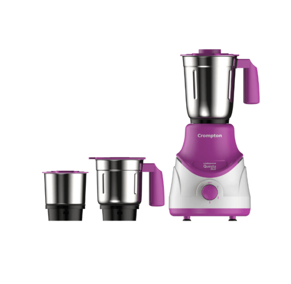 Crompton Questa Dlx 500W, Mixer Grinder, 3 Stainless Steel Jars