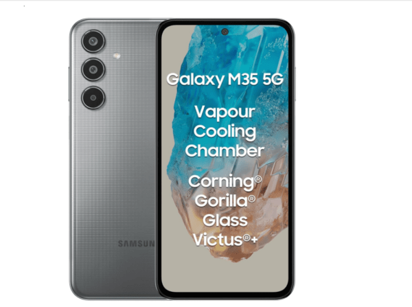 Samsung Galaxy M35 5G (Thunder Grey,8GB RAM,256GB Storage)|