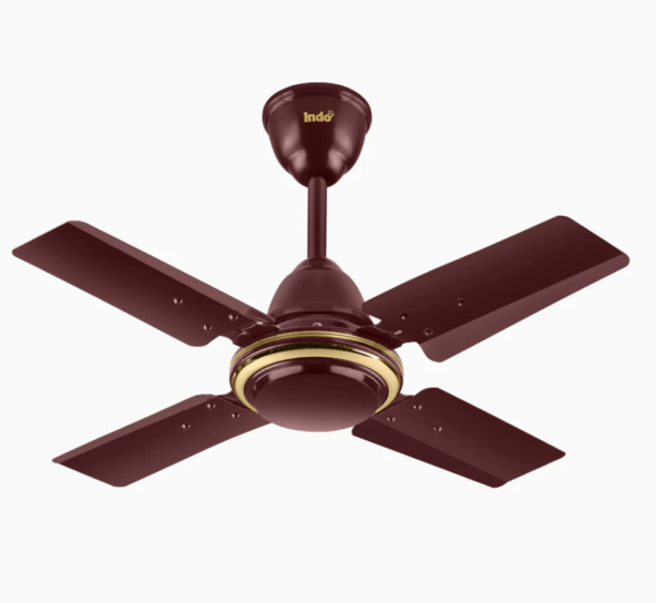 Indo Little Active 600mm Ceiling Fan | 24 Inch, 4 Blade Mni Ceiling Fan – Ideal Kitchen Ceiling Fan (24 inch)