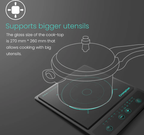 Crompton Instaserve 1200 W Induction Cooktop - Image 2